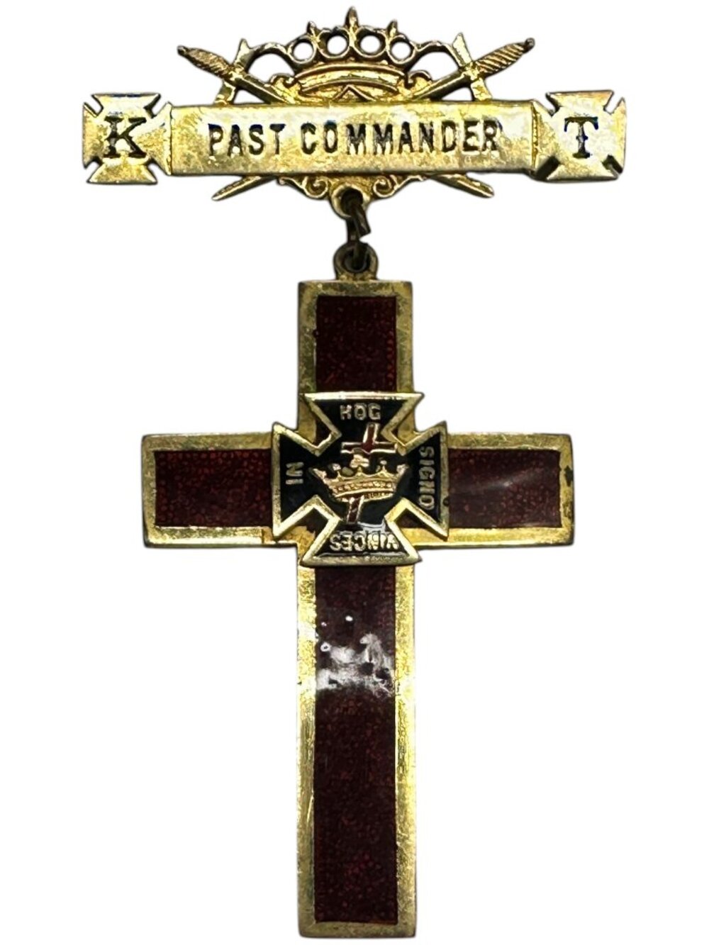 Vintage Knight's Templar Past Commander Pin